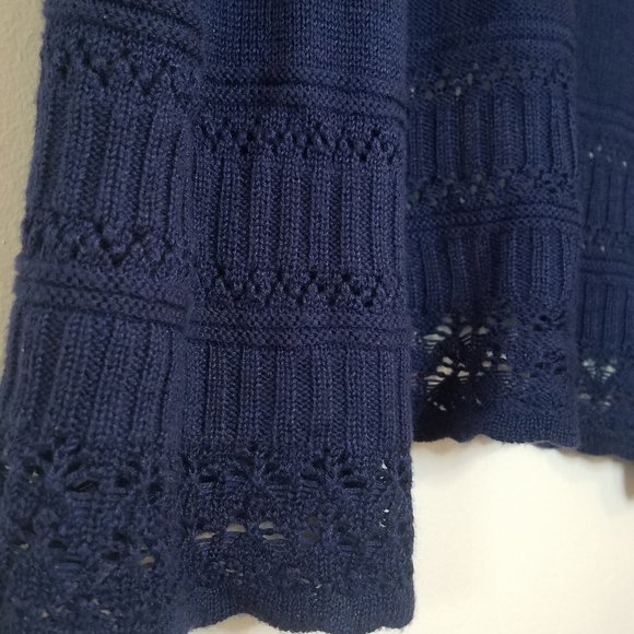 Liz Claiborne Navy Blue Cardigan small - Picture 3 of 5